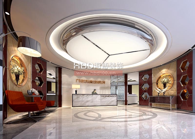 西塔辦公室裝修 金仕貴金屬前臺設計 西塔辦公室裝修 金仕貴金屬前臺設計