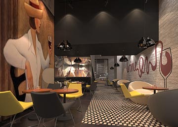 La marina小資情調(diào)西餐廳設(shè)計裝修