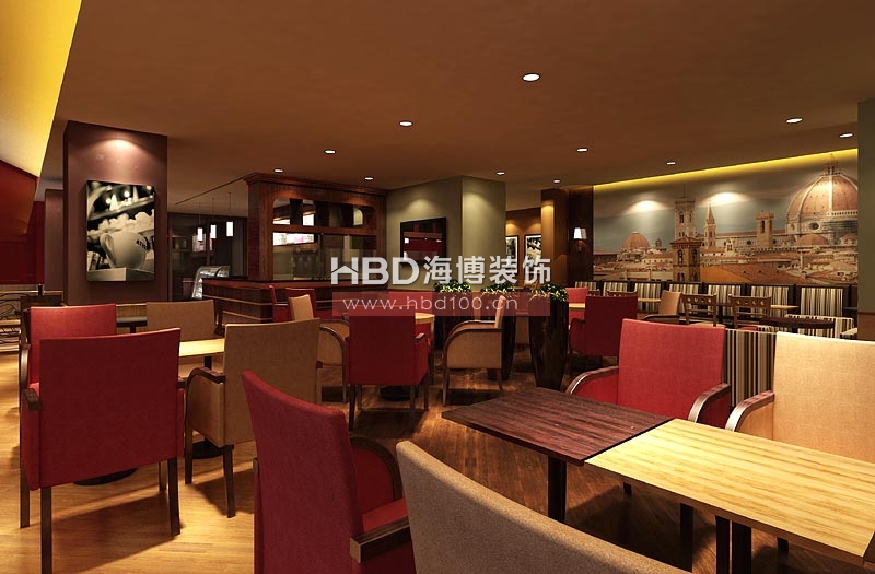 COSTA意式咖啡廳設計裝修 主入口效果 餐飲區視點2 COSTA意式咖啡廳設計裝修 主入口效果 餐飲區視點2