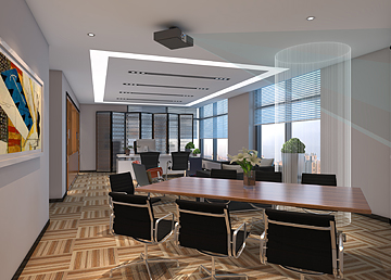 威爾森信息科技公司總經(jīng)理室設計 威爾森信息科技公司總經(jīng)理室設計