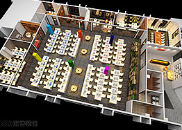 辦公室裝修時(shí)尚員工辦公區(qū)設(shè)計(jì)方案